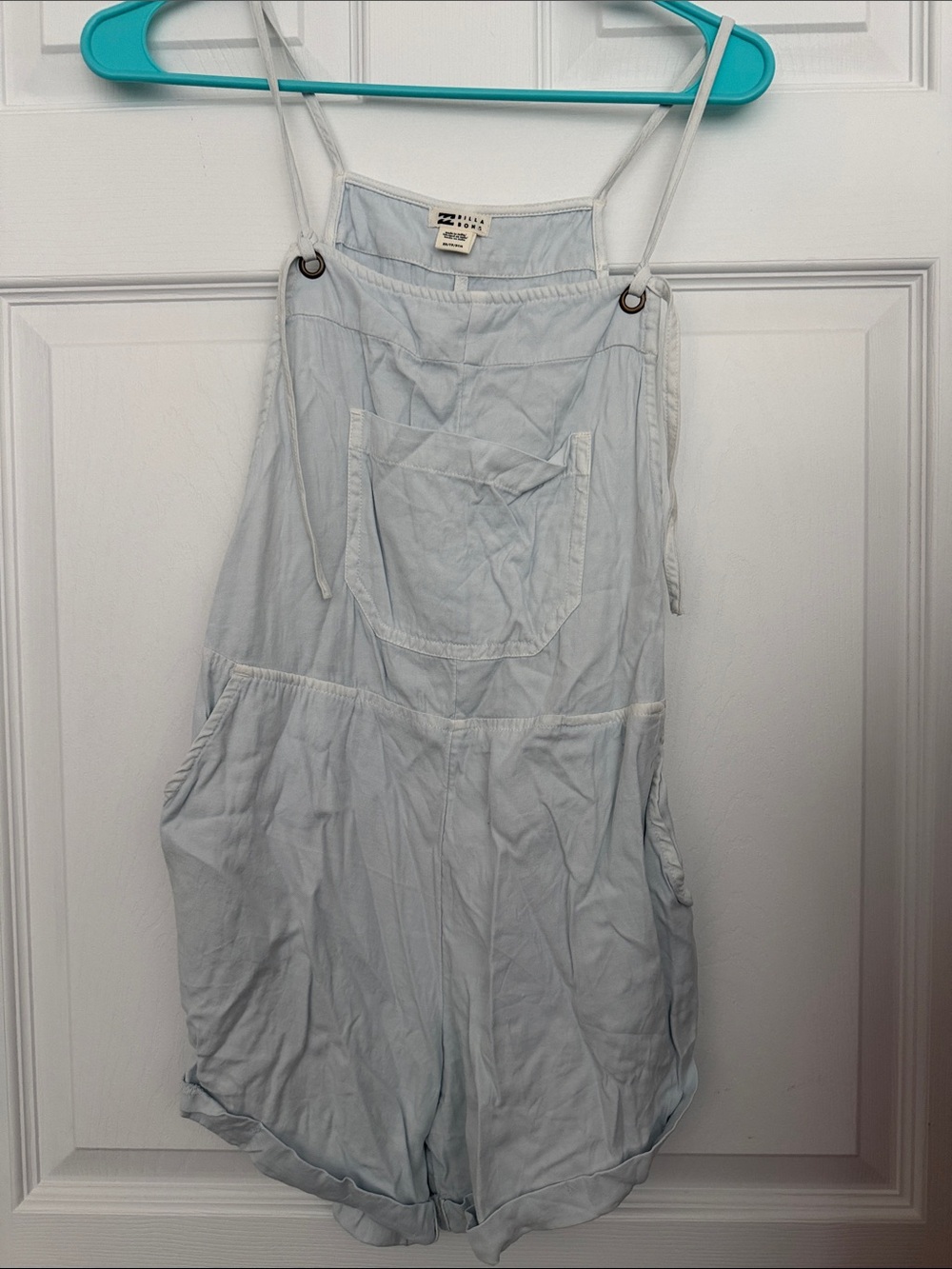 Billabong Light Blue Romper Jumpsuit